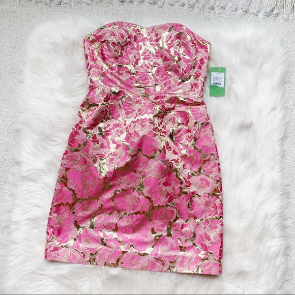 Lilly Pulitzer Dresses & Skirts - Lilly Pulitzer Raya Pink Metallic Dress